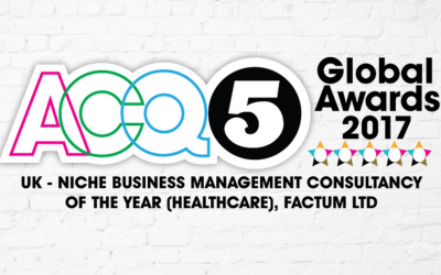 ACQ5 Names Factum Niche Business Management Consultancy of the Year in Healthcare & Financial Services